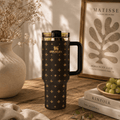 Noir Fleur Golden Tumbler